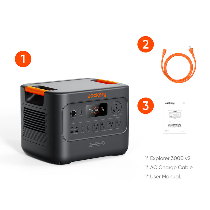 Jackery Explorer 3000 v2 Portable Power Station