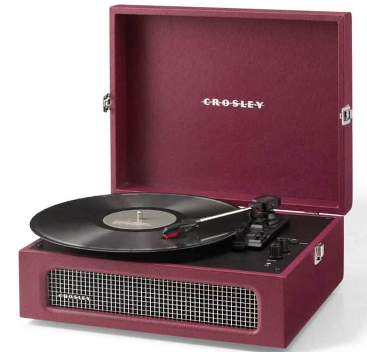 Voyager Record Player In Burgundy
