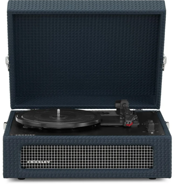 Voyager Record Player In Dark Navy