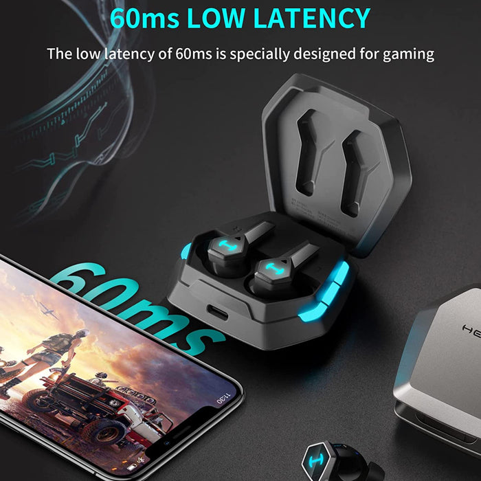 GX04 ANC Wireless / Bluetooth Gaming Earbuds with Mic, Low Latency, Active Noise Cancellation