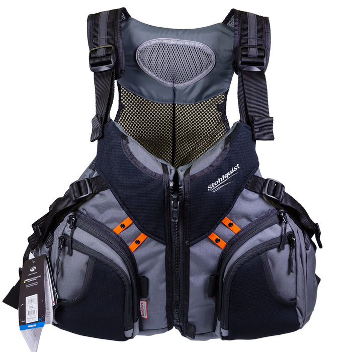 Stohlquist Keeper Men's Fishing Lifejacket (PFD) - Grey