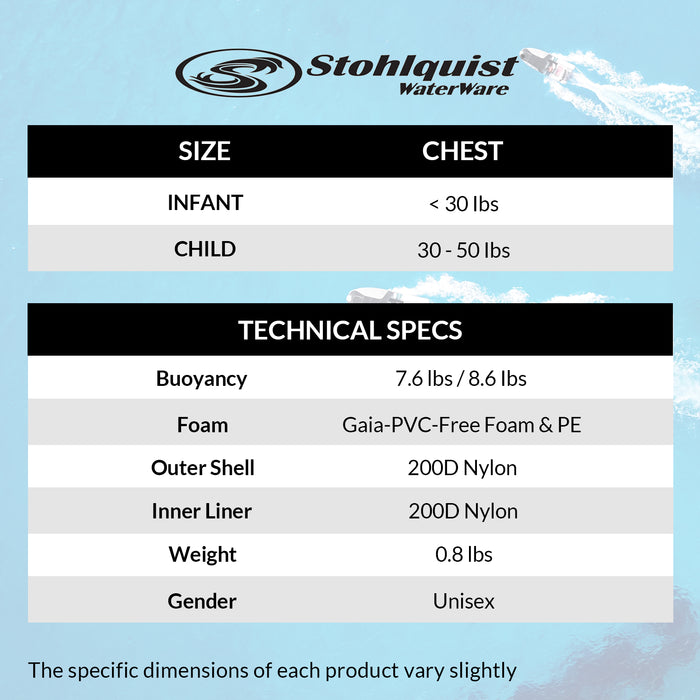 Stohlquist Infant/Child Life Vest (PFD) ULC