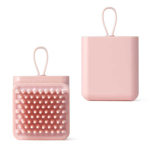 Wash Hair Comb Cube Pink