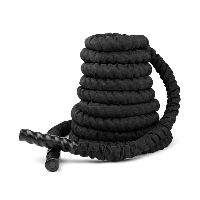 VENTRAY HOME Battle Rope, 50mm/2 Inch Diameter Heavy Battle Exercise  Training Rope, 15.24m/50ft Length Workout Rope, Fitness Rope for Home Gym,  Strength Training, Muscle Building, Black — Sixale Outlets