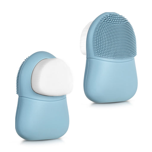 2 in 1 Facial Cleansing Brush Blue