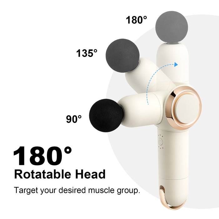 VENTRAY HOME Multi-Angle Muscle Massager, White