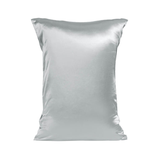 Natural Silk Pillowcase Queen Size - Silver