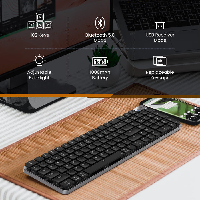 XIAOMI K10 Dual-mode Low-profile Brown Switch Mechanical Keyboard