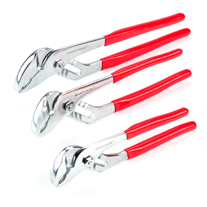MAXPOWER 3-piece Groove Joint Tongue and Groove Pliers