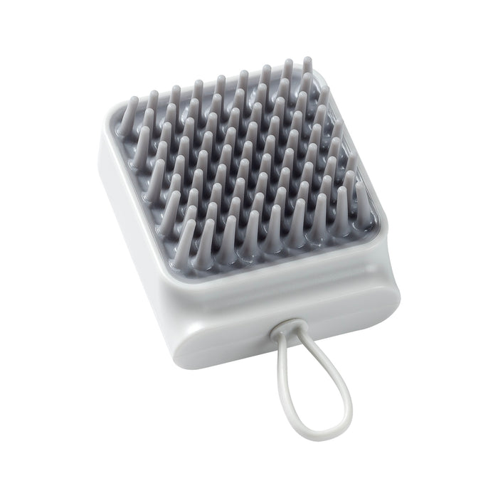 Rejuuv Hair Scalp Massager Shampoo Brush, Square, Grey