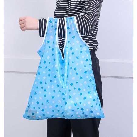 6 x Foldable Reusable Shopping Bags Lightweight Large Capacity