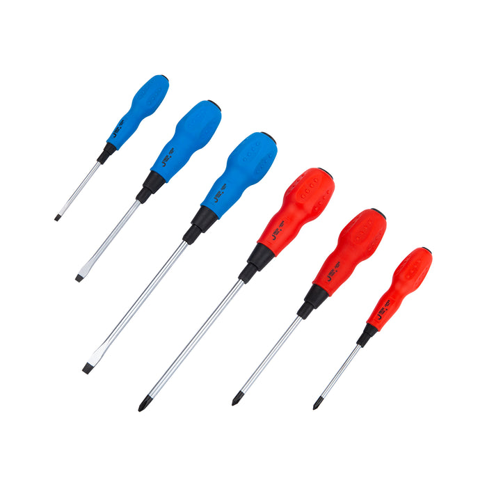 Jetech Soft Grip Screwdriver Set, Phillips and Slotted, 6PCS
