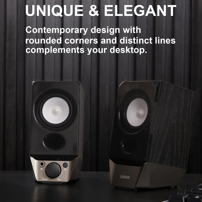 Edifier R19bt Rear View Edifier R19BT USB Powered Computer Speaker System with Bluetooth ...