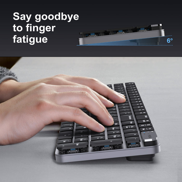 XIAOMI K10 Dual-mode Low-profile Blue Switch Mechanical Keyboard