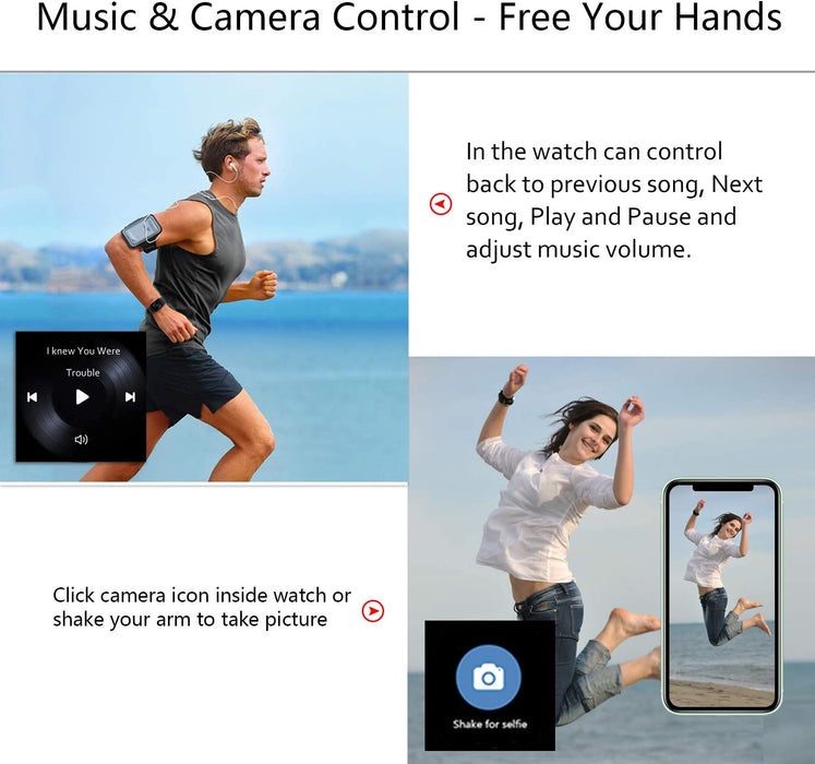 Refurbished Smart Watch with 1.4" Touch Screen, Activity Fitness