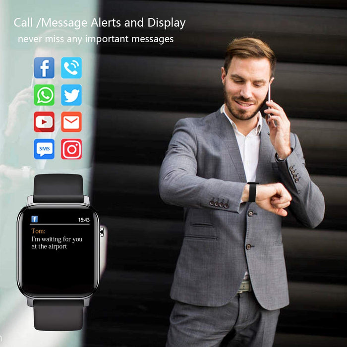 Refurbished Smart Watch with 1.4" Touch Screen, Activity Fitness