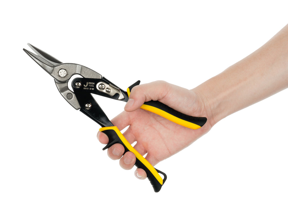 Jetech Offset Straight Cut Aviation Snips, 10 Inch, 6 Pack