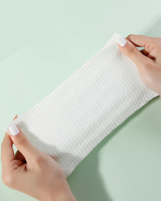 Amortals Disposable Cotton Face Cloths Towel, Soft Washcloth Skin Makeup Wipes, Cleaning Wash Cloth Roll Paper Tissue