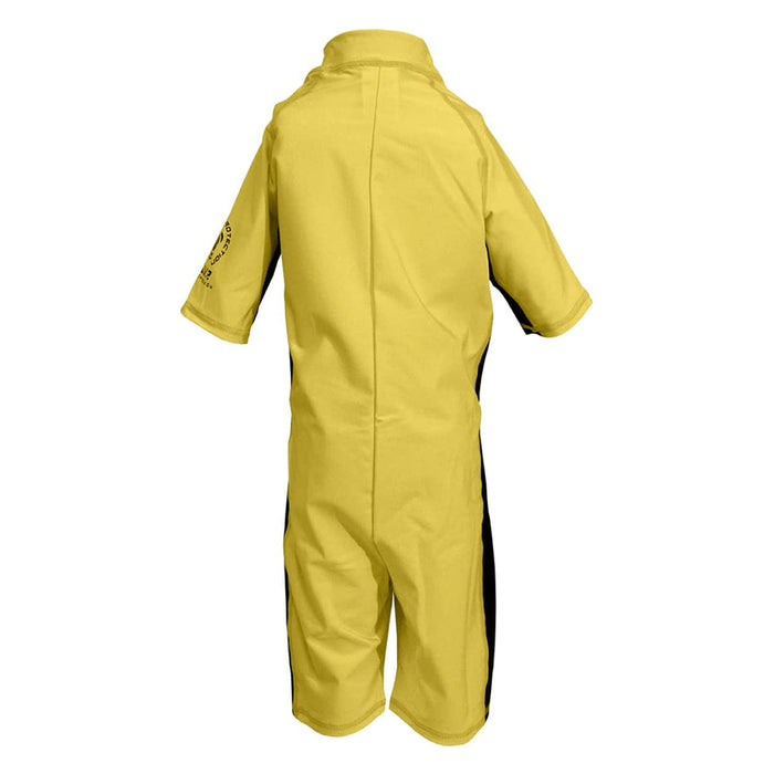 Body Glove Kids Shorty Wetsuit, 8oz Lycra, Front Zip, Black/Yellow