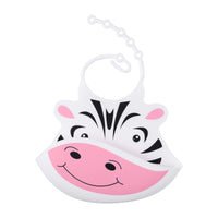 Ventray Baby Silicon Bib, Animal Shape - Zebra