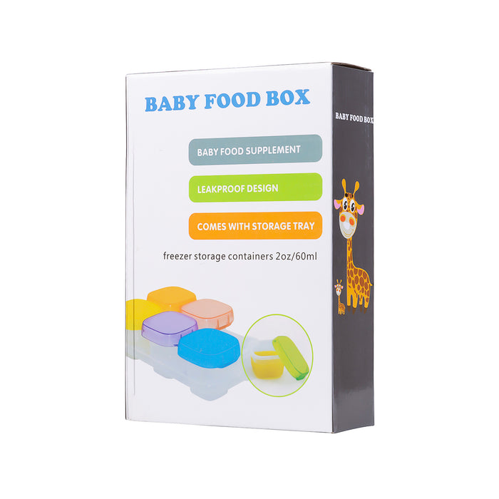 Ventray 2 oz Baby Food Storage Freezer Container with Tray