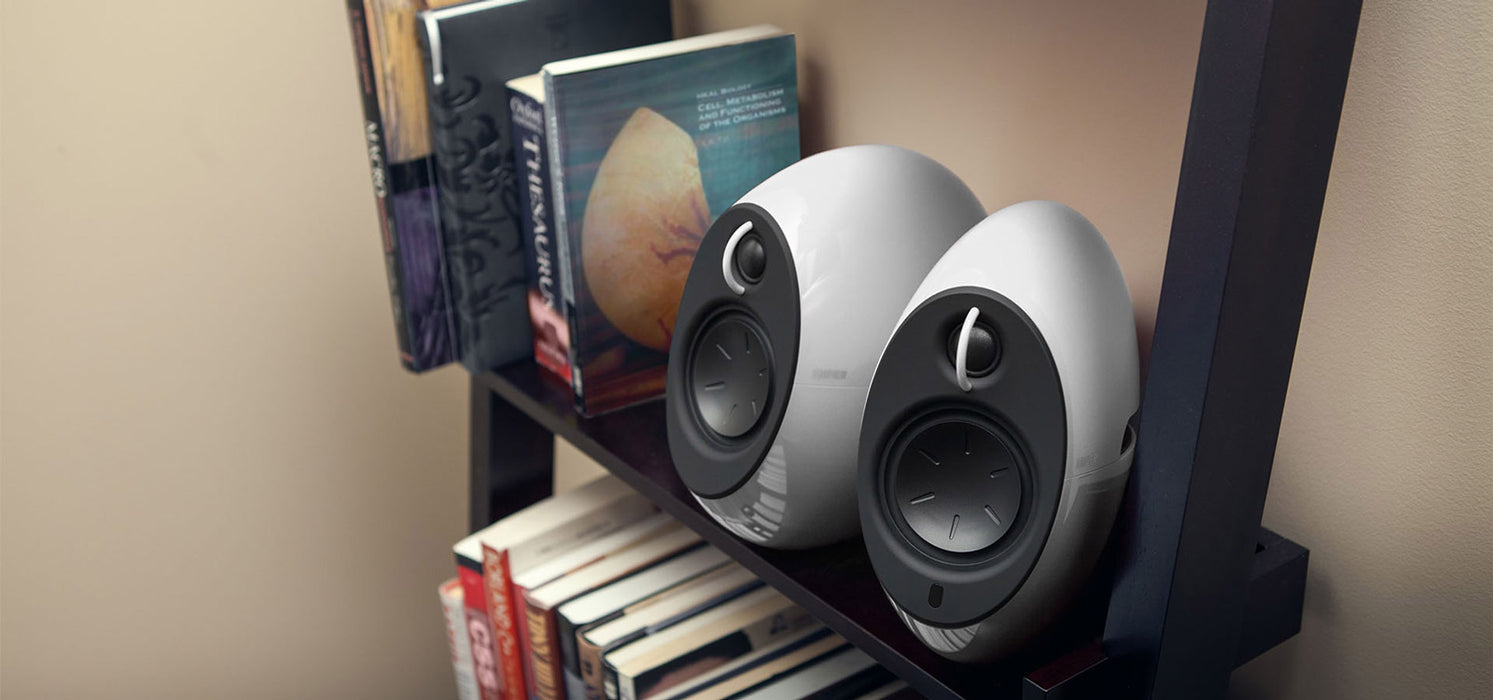 Edifier e25 Luna Eclipse Bluetooth 2.0 Speaker Set with Bass Radiators - White
