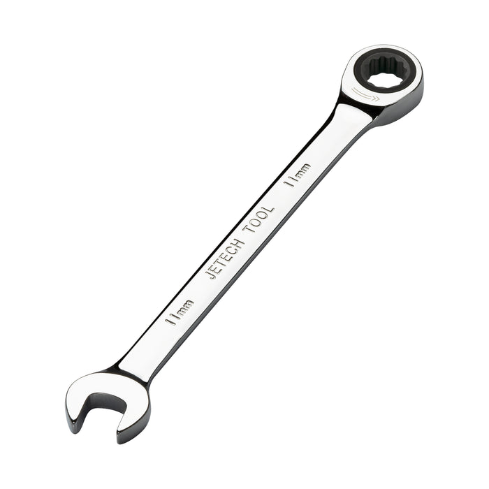 Jetech 11mm Ratcheting Combination Wrench, Metric, 10 Pack