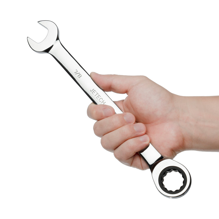 Jetech 7/8 Inch Ratcheting Combination Wrench, SAE