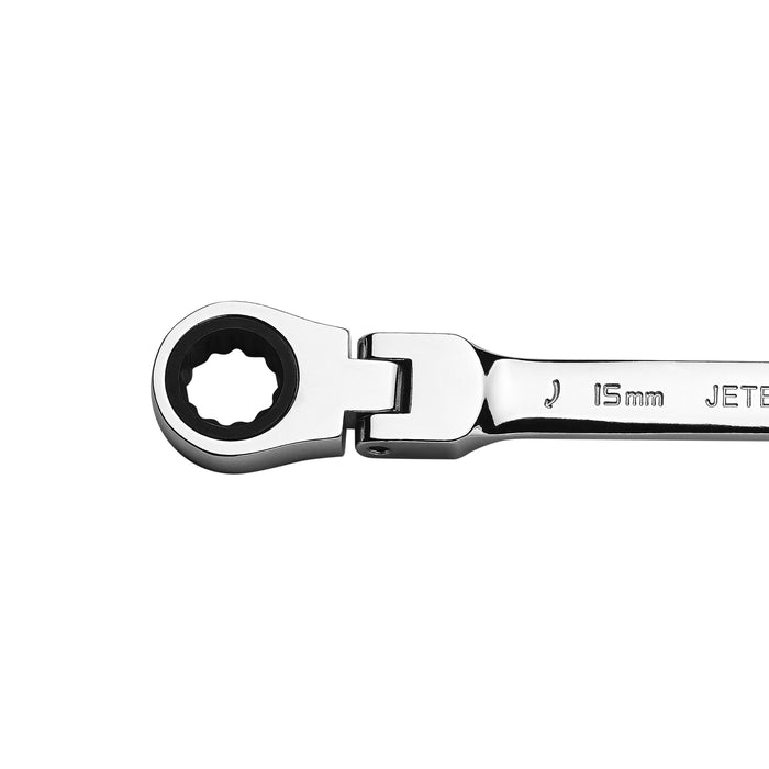 Jetech 15mm Flexible Head Gear Wrench, Metric