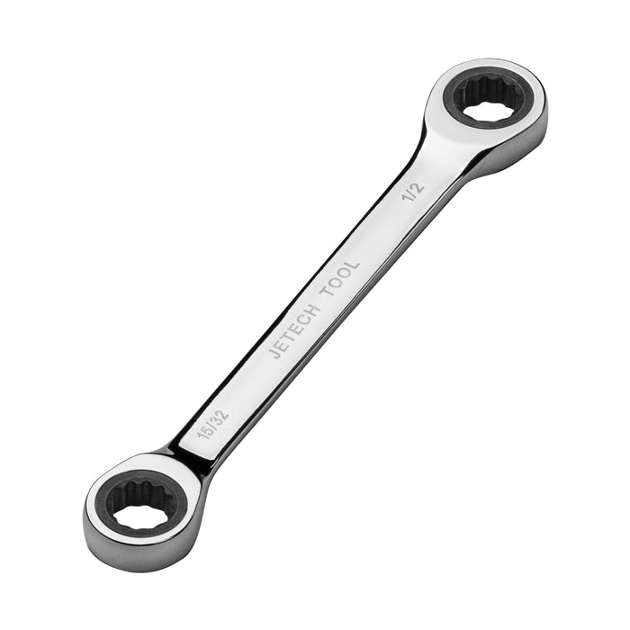 Double Box End Ratchet Wrench 15/32"x1/2"