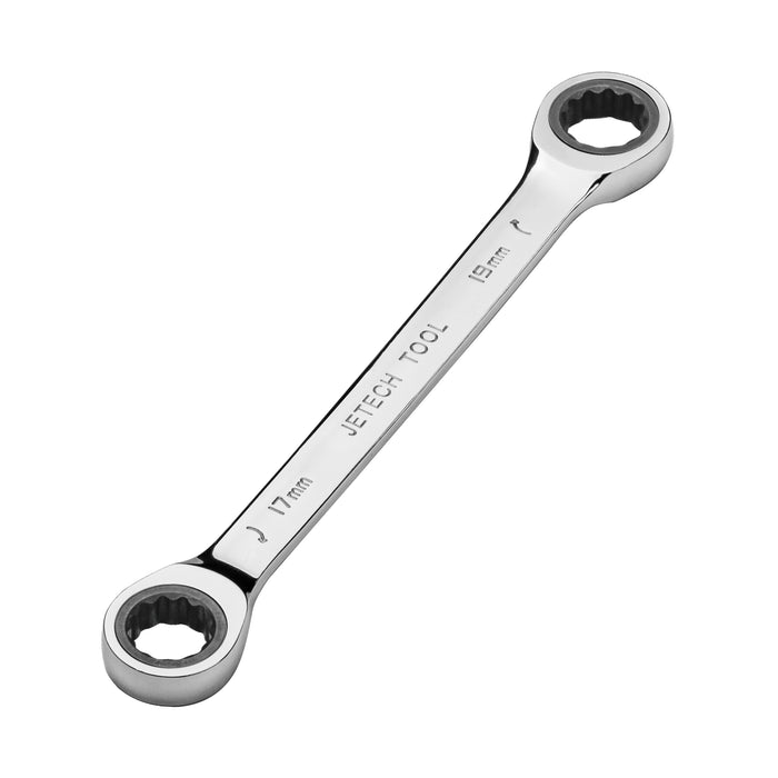 Double Box End Ratchet Wrench 17x19mm