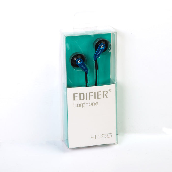 Edifier H185 Headphones Hi-Fi Classic Earbud Style Earphones - Blue