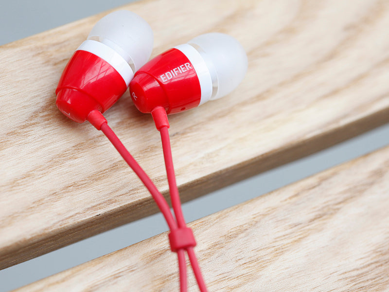 Edifier H210 In-ear Headphones - Hi-Fi Stereo Earbuds Headphone - Red