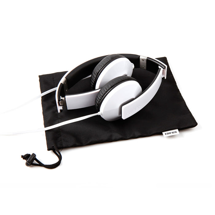 Edifier H750 Hi-Fi On-ear Headphones - Compact Foldable Stereo Headphone - White