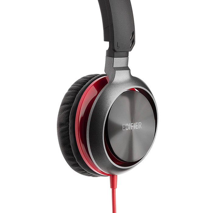 Edifier M710 On-Ear Headphones with Mic and Volume Control - Red