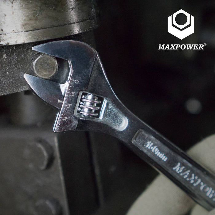 MAXPOWER 4pc Heavy duty adjustable wrench set