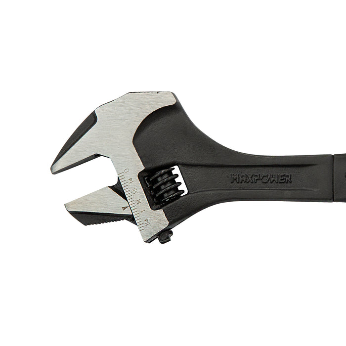 MAXPOWER Adjustable Wrench with Hammer Face, Metric/SAE, 12 Inch