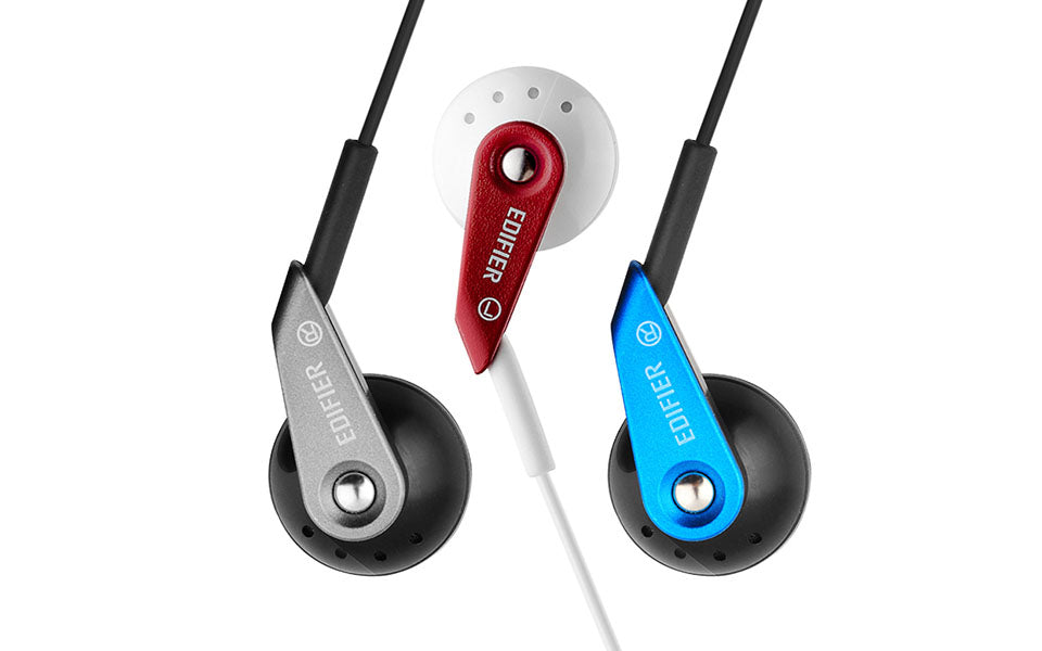 Edifier P185 Computer Headset Hi-Fi Classic Earbud Earphones With Microphone - Blue
