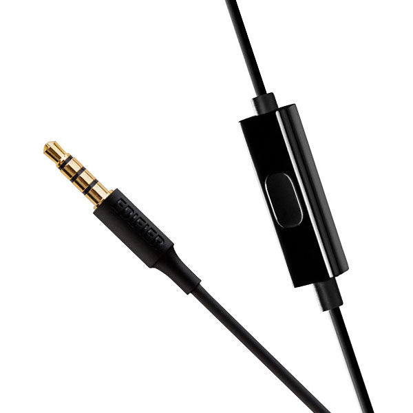 Edifier P270 In-ear Computer Headset - Metallic Earbud Headphones Mic and Control - Black