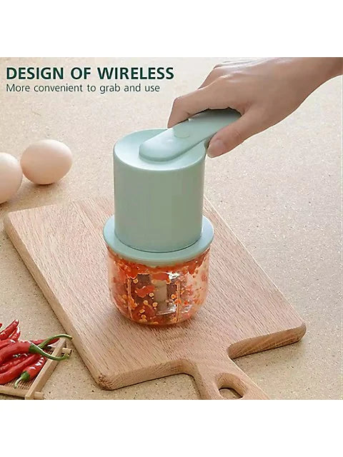 Rechargeable Food Processor - Handheld Mixer Blender Egg Beater Garlic Chopper