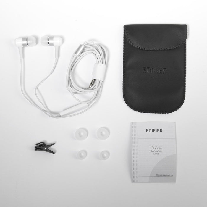 Edifier i285 headphones headset for iPhone - 3.5mm Hi-fi Earphone IEM - White