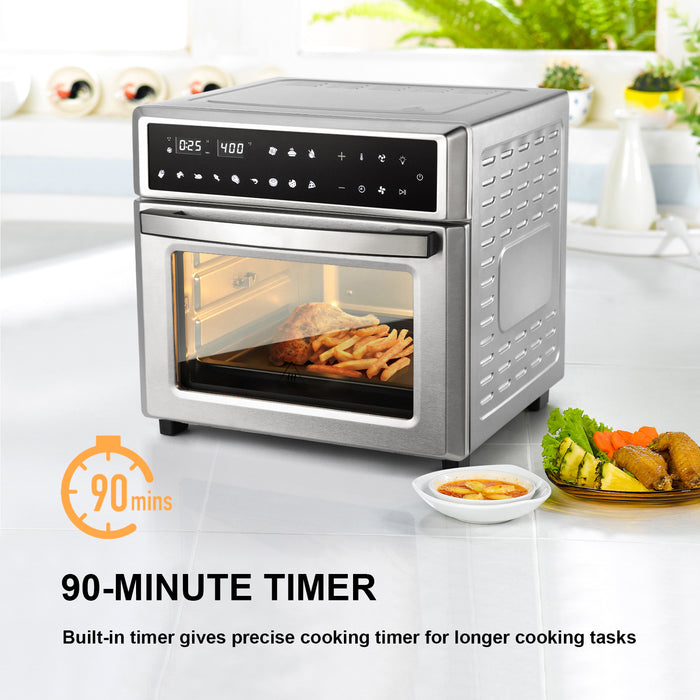 (Certified Refurbished) VENTRAY Convection Countertop Oven Master with Bake Pan, Broil Rack & Fry Basket Included